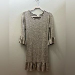 Light grey dress with tie back, size M Charming Charlie’s